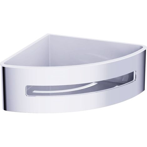 Swiss Aqua Technologies Eckkorb für die Dusche aus Edelstahl 16,5 cm, Chrom (SATTPOLROHCHB) (1/4)