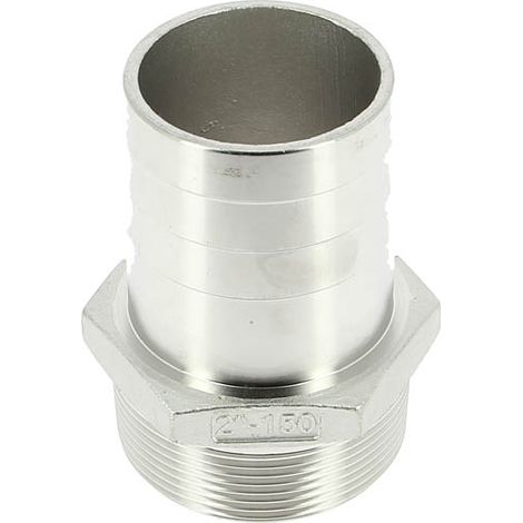 Embout cannelé inox moulé Ø52 Mâle 2"