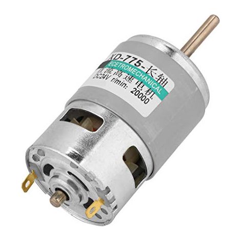 Moteur DC 775 80W 12V/24V Roulement à Billes 20000 RPM Faible Bruit Grande Torsion pour CNC Robotique et Perceuse à Colonne (1/5)