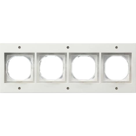 Gira Cadre de recouvrement 4f Gira TX44 (WG UP) Pur blanc [021466], 0214 66