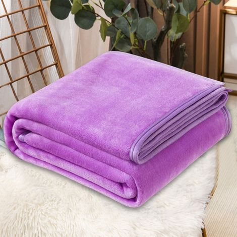 Couverture En Flanelle - 100 x 150 cm - Velours Corail Doux Et Chaud - Pour Canapé, Picnic Ou Voyage - 1 Pièce (1/3)
