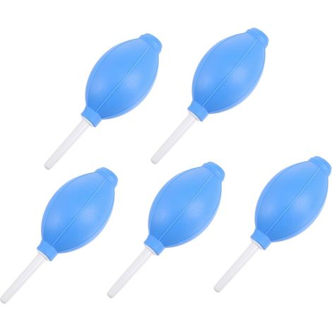 Soplador de aire de silicona de 5 piezas para limpiar el polvo de lentes de cámaras, soplador de aire comprimido para lentes y teclados.