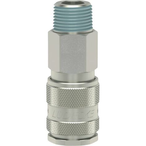 Acoplam. r谩pido macho BSP 3/8" L脺DECKE ESOI38A (1/2)