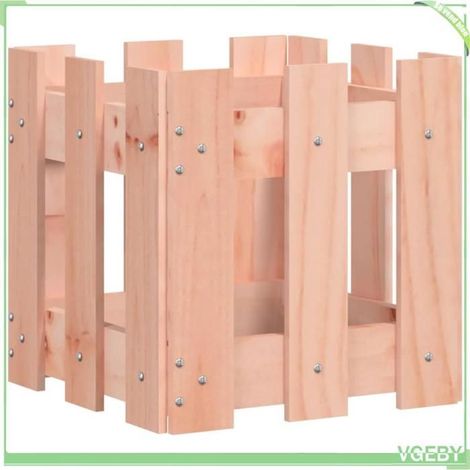 Jardinière - FAFEICY - Design de clôture - Bois de douglas massif - 30x30x30 cm - Carré (1/5)