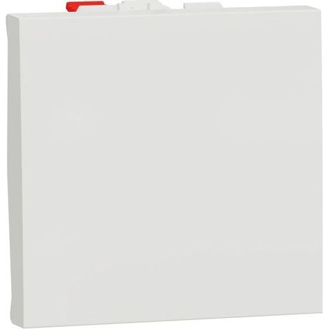 Pulsante NA 10A connessione rapida 2 moduli bianco solo meccanismo - NU320618F
