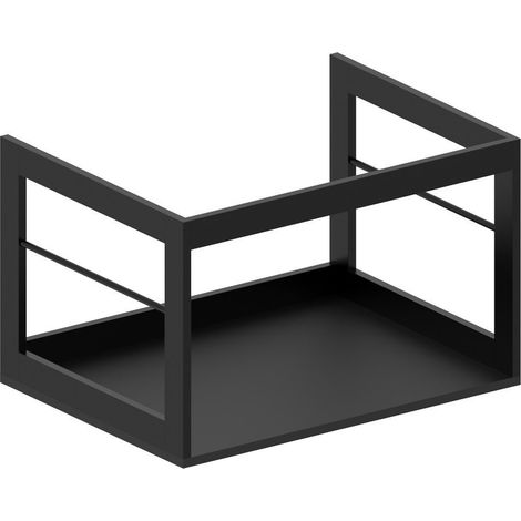 Structure de lavabo PURA 62x46cm, noir mat (1/3)