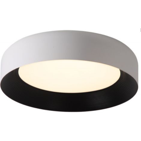 Rundo - Lampada da soffitto 44cm 20W LED Bianco + Nero (1/2)