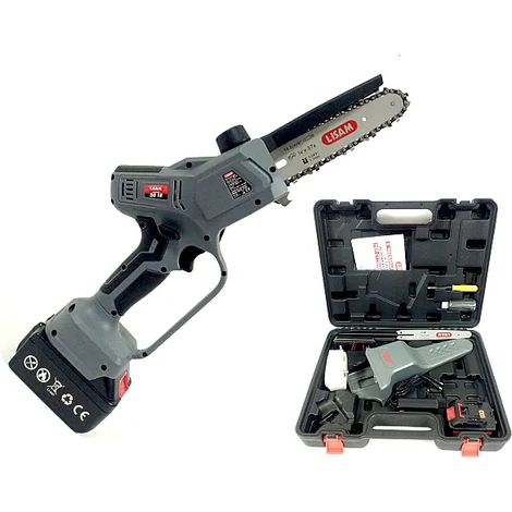 Potatore con 2 batterie 21V 4Ah Lisam SG18 con seconda barra da 20cm (1/6)