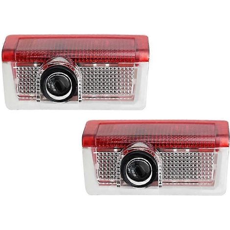 Lot de 2 lampes LED décoratives X166 W166 W164 V177 W176 pour portières de voiture Mercedes-Benz AMG GLA GLC (compatibles avec les modèles W212, W213 et W205). 12 V. (1/5)
