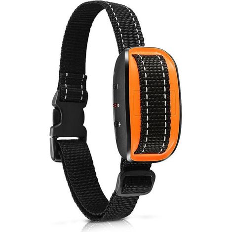 Anti Bark Dog Collar, Adjustable Self-Learning Collar, 7 Sensitivity Levels, Anti Bark Collar with Vibration and Buzzer for Small and Large Dogs - Orange (1/5)