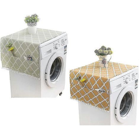 Refrigerator cover (sold separately), Refrigerator cover, Dust cover for washing machine, With side storage pockets, For refrigerator, Washing machine - AquaForge (1/5)