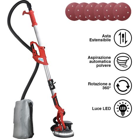 Levigatrice Muro Soffitto Carteggiatrice Giraffa 750W Cartongesso Pieghevole (1/5)