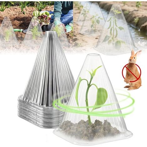 30 pièces - Bâche isolante conique pour semis - Couvre-plantes pour serre - Cloche de jardin transparente - Protection pour semis - Caisse de semis transparente et respirante - Spécialement conçue pou (1/5)
