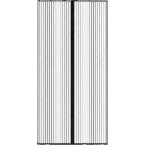 Moustiquaire Porte Fenetre Aimantée Magnetique, Rideaux Anti Mouches pour Porte, Rideaux Toile Insect Ecran,Moustiquaire Baie Vitree Coulissante,Magnétique Moustique Sans Perçage(90x210cm,noi (1/4)