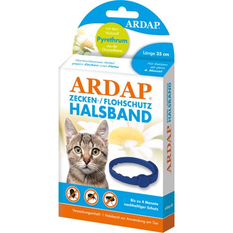 ARDAP Zecken- und Flohhalsband für Katzen 35 cm (1/2)