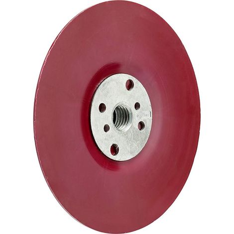 3M Plato Plano Rojo Soporte Acabado Superficies Planas 115 125 180mm M14 125mm