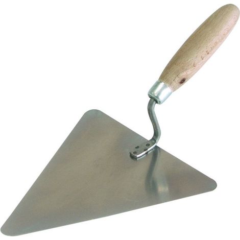 Outil du maçon mega triangular trowel acier inox 20 cm