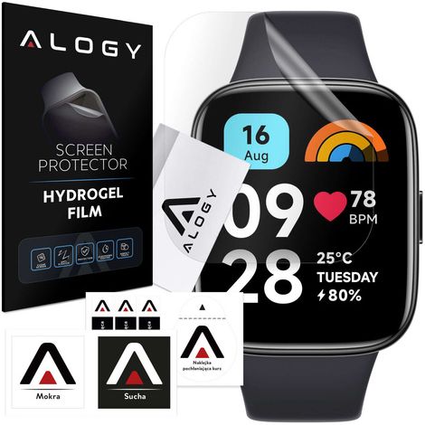 Pellicola protettiva in idrogel Alogy per smartwatch Xiaomi Redmi Watch 3 Active (1/5)