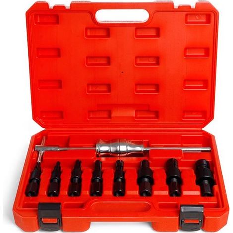 Gruppo grilletto incorporato, strumento per la rimozione del peso del carrello, set di utensili incorporato (8-32 mm, set da 9 pezzi), foro cieco (1/5)