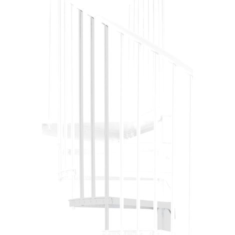 Wendeltreppe Außenbereich 13 Stufen - erreichbare Höhe 2,47 bis 3,05m - Durchmesser 1.60m - anthrazit Struktur und anthrazit Stufen - RONDOZINK160-CA-13