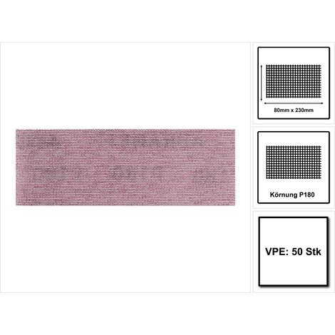 Mirka Abranet Netz-Schleifstreifen 80x230 mm Klett / Korn P180 / 50 Stk / zum Schleifen von Holz, Spachtel, Lack, Kunststoff / 5417505018