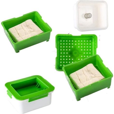 Prensa manual de madera natural para tofu – Ideal para la cocina vegana y vegetariana – Fácil de usar y limpiar
