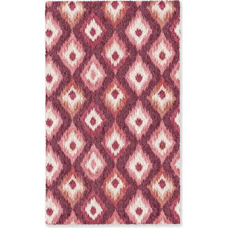 TAPPETO Diamanti - Rosa - Motivo - Struttura 90x150 cm (1/5)