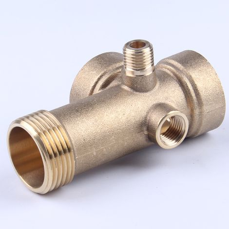 All-copper pipe fittings, 5-way 1-inch with 2-point adapter, pressure resistant