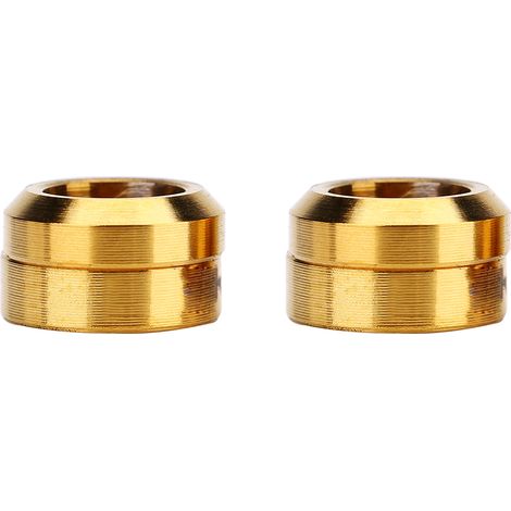 4 Pièces Lot Boulons Fixes Étanchéité Espaceur TC4 Titane Pour VTT (Doré) (1/2)