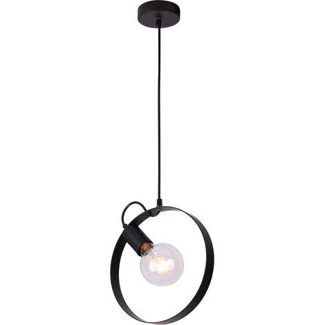 Lampada a sospensione Candellux NEXO 1xE27 nera metallo