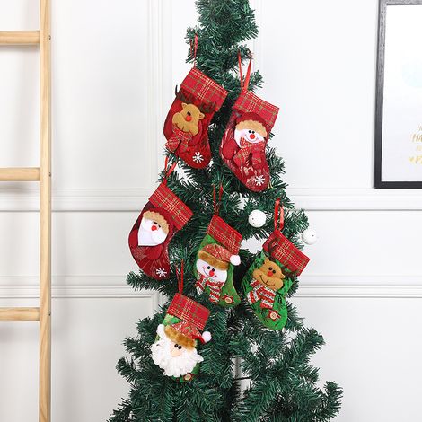 mini bas de Noël pour cheminée cm suspendus décorations pièces 14 3x11 5 (1/4)