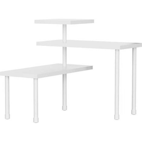 Petite étagère d'angle pour la cuisine : surface de travail réglable, étagère d'angle à 3 niveaux pour la salle de bain et la cuisine. (1/5)
