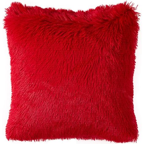 Housse de coussin double face en velours doux et confortable, style peluche cristal, pour canapé, lit ou autre chambre. (1/5)