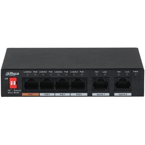 Dahua PFS3006-4ET-60-V2 4-Port PoE-Switch