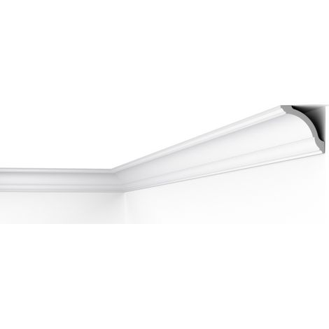 GO NOMASTYL Moulure de plafond Polystyrène Noël & Marquet 80 x 80 x 2000 - 1 pièce (1/4)