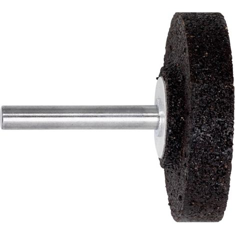 Meule sur tige en corindon brun 50 x 10 x 40 mm, queue de 6 mm, K 24, cylindrique metabo
