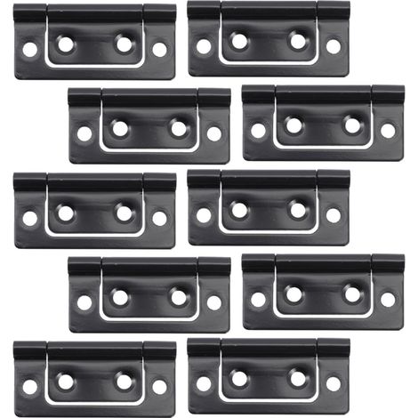 12 Pièces Lot de Charnières Métal Vintage Épaisses pour Portes Armoire Résistantes à Usure Charnières Robustes pour Meubles Boîtes Réparation et Remplacement (1/5)