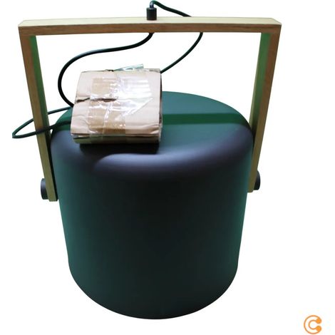 [NEUWERTIG] B-Ware Just Light Pendelleuchte Hängelampe Cup Schwarz Holz 35cm Metall Holz Ip20
