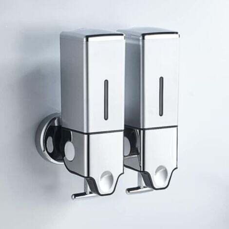 Dispenser di sapone a parete da 1000 ml – Acciaio inox 304 – Facile installazione – Per bagno, cucina, hotel, ristorante (1/4)