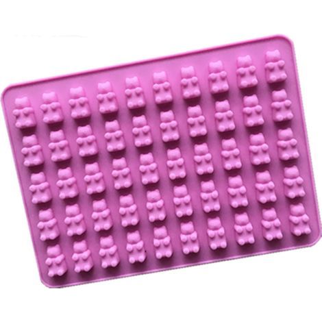 Moule à Chocolat et Bonbons en Silicone Violet - Pour Confiserie Maison, Facile à Démouler (1/5)