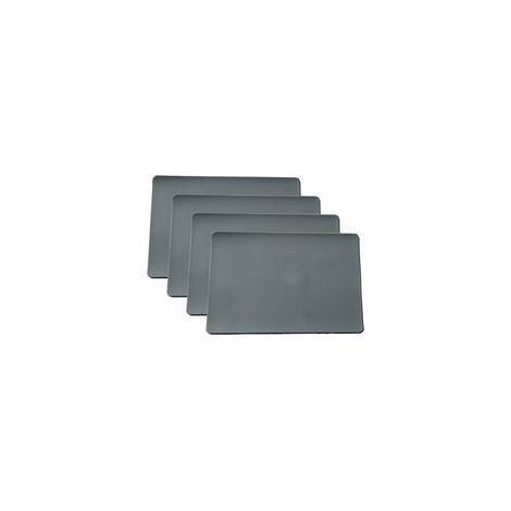 Lot de 4 sets de table en cuir bleu (rectangulaires) 45 x 30 cm, épaisseur 2 mm (1/5)