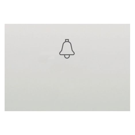 Tecla pulsador serigrafía de campana BLANCO BJC Coral 21716