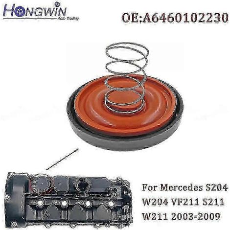 Bouchon de valve PCV avec membrane pour Mercedes-Benz Classe E, Classe C (W204, W211, S211, 220, 200CDI) - Modèle neuf A6460102230 (1/3)