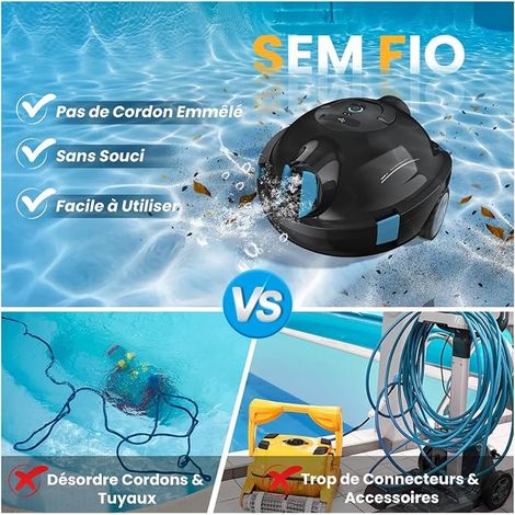 Robot Piscine sans Fil C1 (1/3)