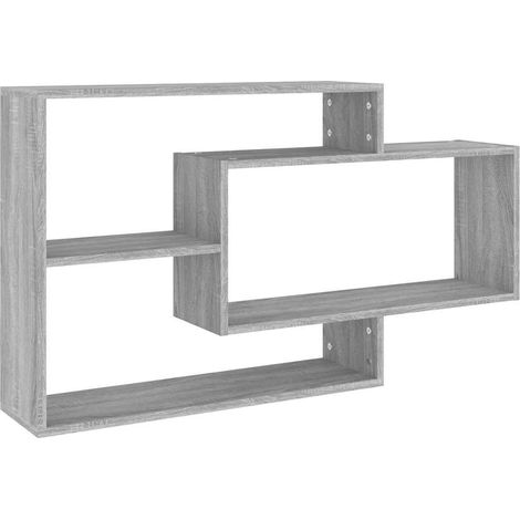 Maison Exclusive - Wandregal Grau Sonoma 104x20x58,5 cm Holzwerks (1/5)