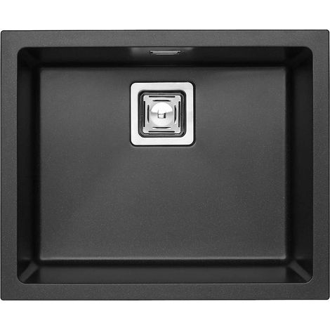 Alveus Quadrix granital - Fregadero de granito 56x46 cm, con control de desagüe, twilight 1108038