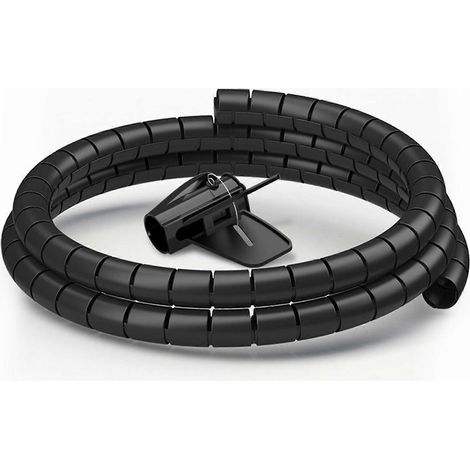 Gaine Spirale pour Câbles d'Ordinateur - Tuyau de Protection 300 cm x 25 mm (1/4)