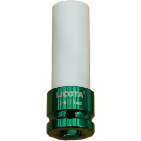 Schlagschraubernuss, Alufelgen Nuss, 1/2 Zoll, SW 15mm, Cr-Mo Stahl (1/3)