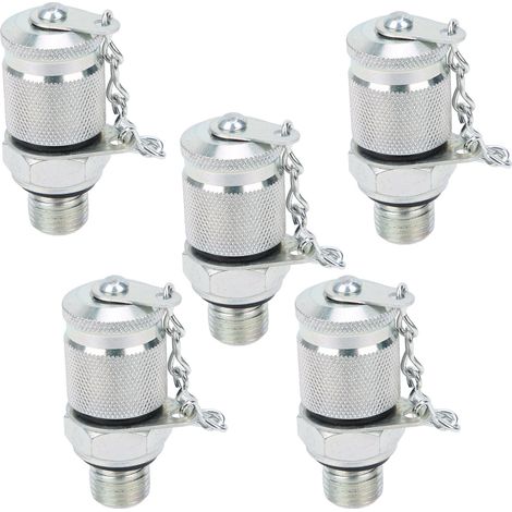 5 Stück Hydraulikprüfadapter Gewindeprüfkupplungen Druckmessung PT/PPTUNF 1/2 Zoll (1/5)