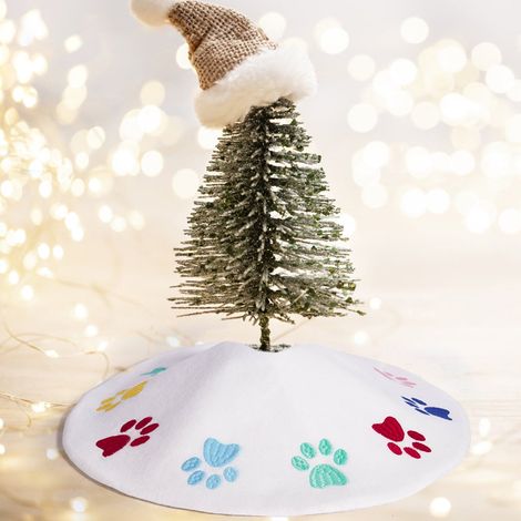Ardoise De Sapin De Noël - Ardoise Miniature Pour Sapin 41 X 41 Cm - En Polyester Blanc - Idéale Pour Décoration Intérieure De Noël - 1 Pièce (1/5)